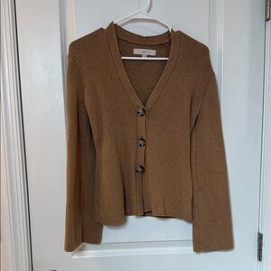 Final price LOFT Women's Tan Cardigan Sweater